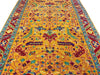 4'1"x10'5" Saffron Bakshiesh (s) Hand Knotted