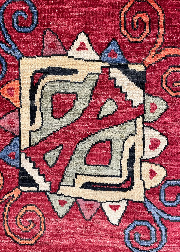 4'1"x4'1" Suzani Hand Knotted