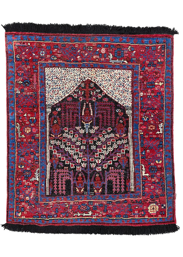 4'1"x4'9" Burano Bakshiesh Hand Knotted