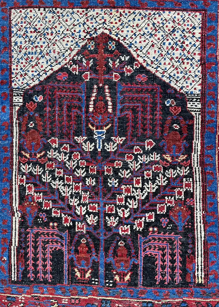 4'1"x4'9" Burano Bakshiesh Hand Knotted