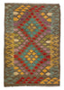 4'1"x5'10" Kilim Hand Woven
