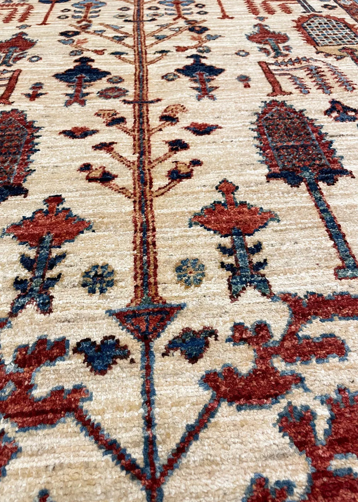 4'1"x5'11" Bakshiesh Hand Knotted