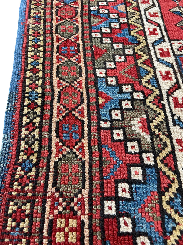 4'1"x5'2" Kozak Hand Knotted