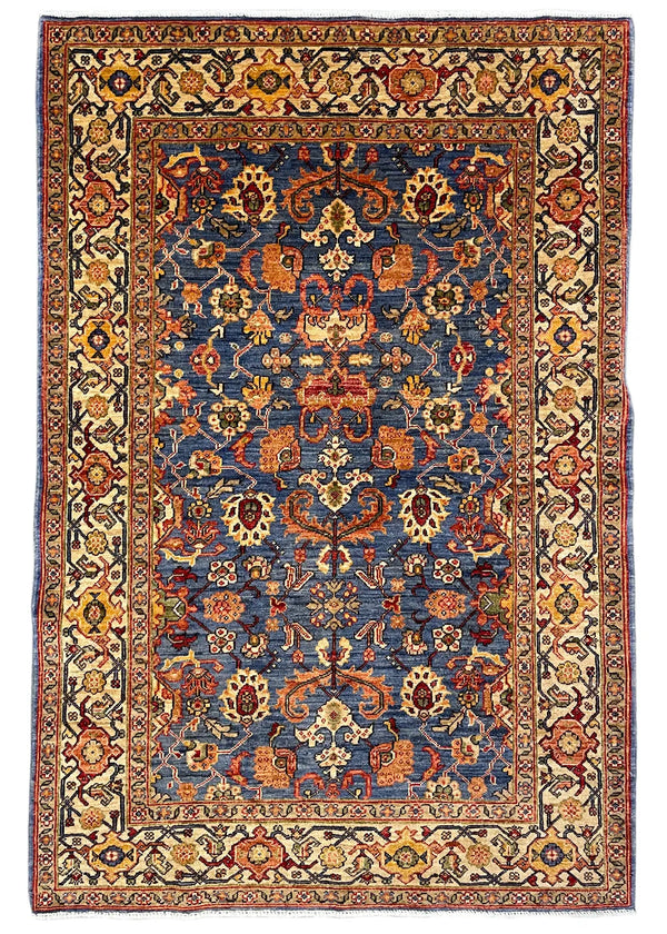 4'1"x6'1" Mahal Hand Knotted