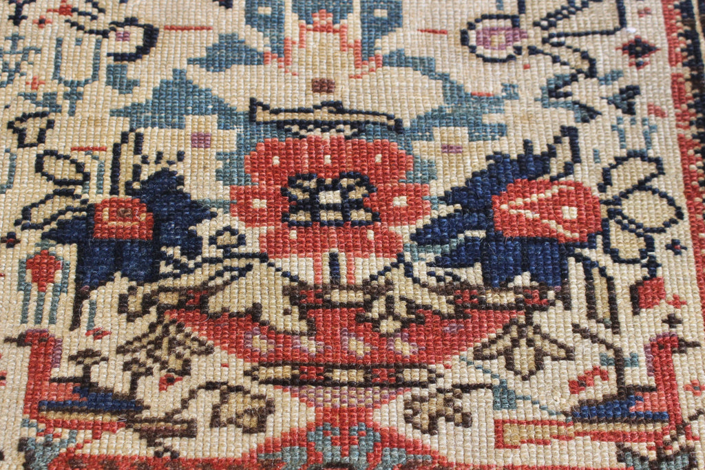 4'1"x6'1" "Zili Sultan" Hand Knotted