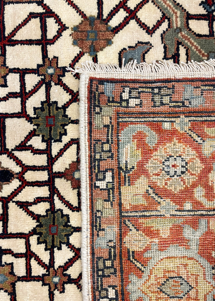 4'1"x6'2" Arabesque Hand Knotted