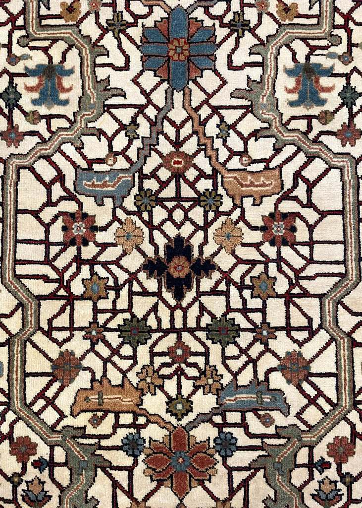 4'1"x6'2" Arabesque Hand Knotted