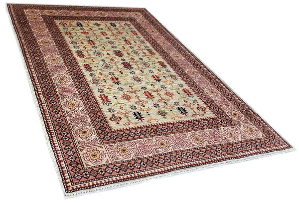 4'1"x6'3" Aspen Collection Hand Knotted