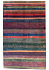 4'1"x6'5" Kashkuli Gabbeh Hand Knotted