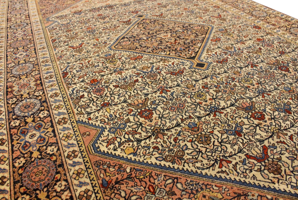 4'1x6'6 Farahan Sarouk Hand Knotted