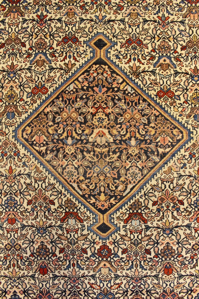 4'1x6'6 Farahan Sarouk Hand Knotted