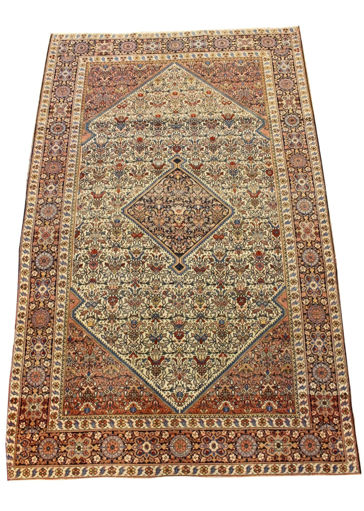 4'1x6'6 Farahan Sarouk Hand Knotted