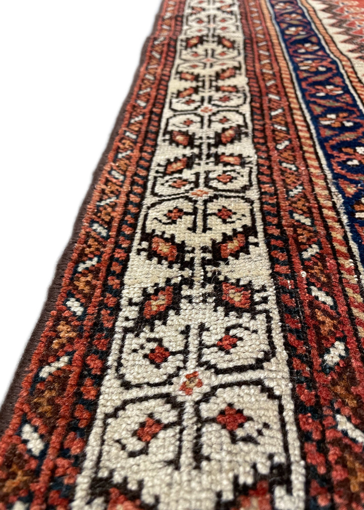 4'1"x6' Qashqai Kashkuli Hand Knotted