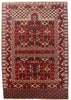 4'1x6' Turkmen Ensi Hand Knotted