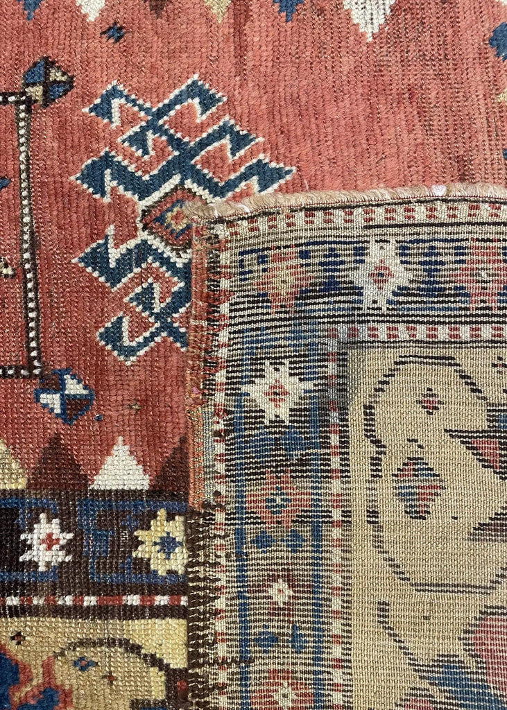 4'1"x8'1" Zakatala Hand Knotted