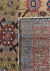 4'1"x8'4" Camel Hair Hamadan Hand Knotted