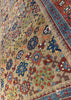 4'1"x8'4" Camel Hair Hamadan Hand Knotted