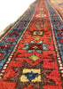 4'1"x8'4" Camel Hair Hamadan Hand Knotted