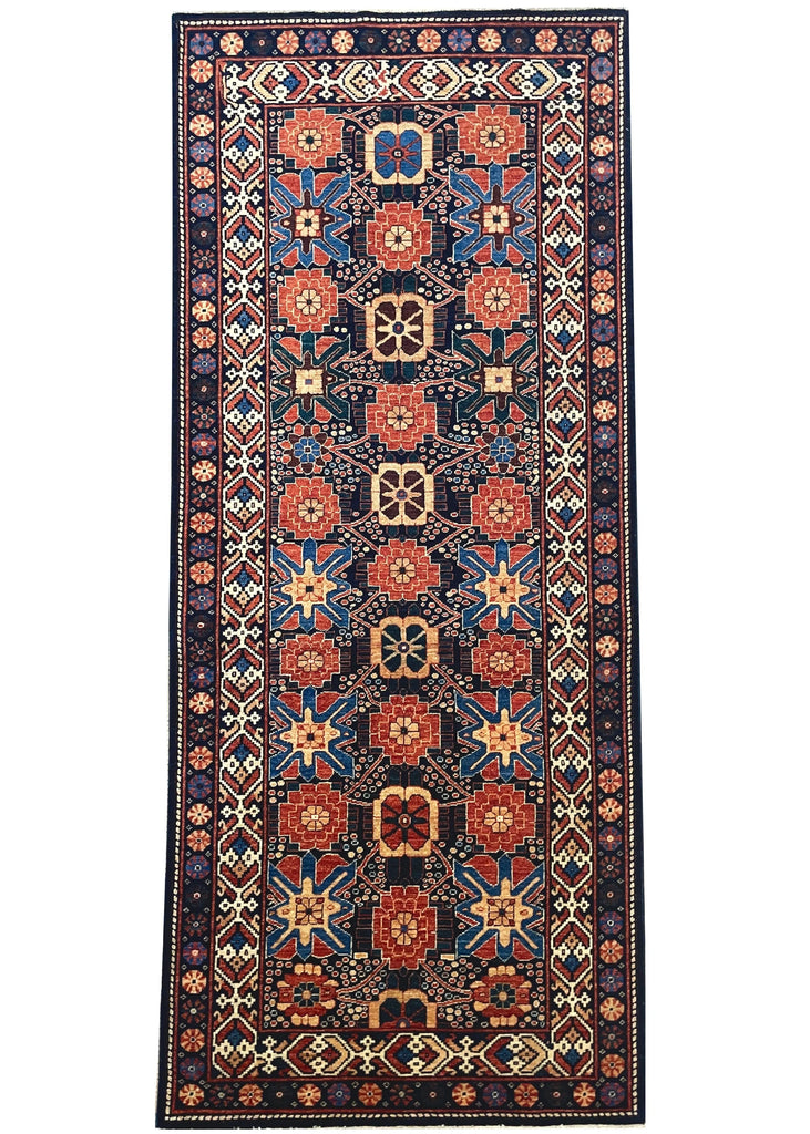 4'1"x9'8" Treasures Ersari Hand Knotted