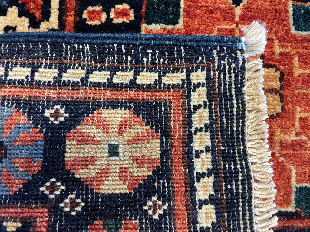 4'1"x9'8" Treasures Ersari Hand Knotted