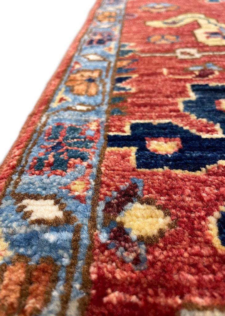 4'2"x5'9" Kurdish Hand Knotted