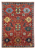4'2"x5'9" Kurdish Hand Knotted
