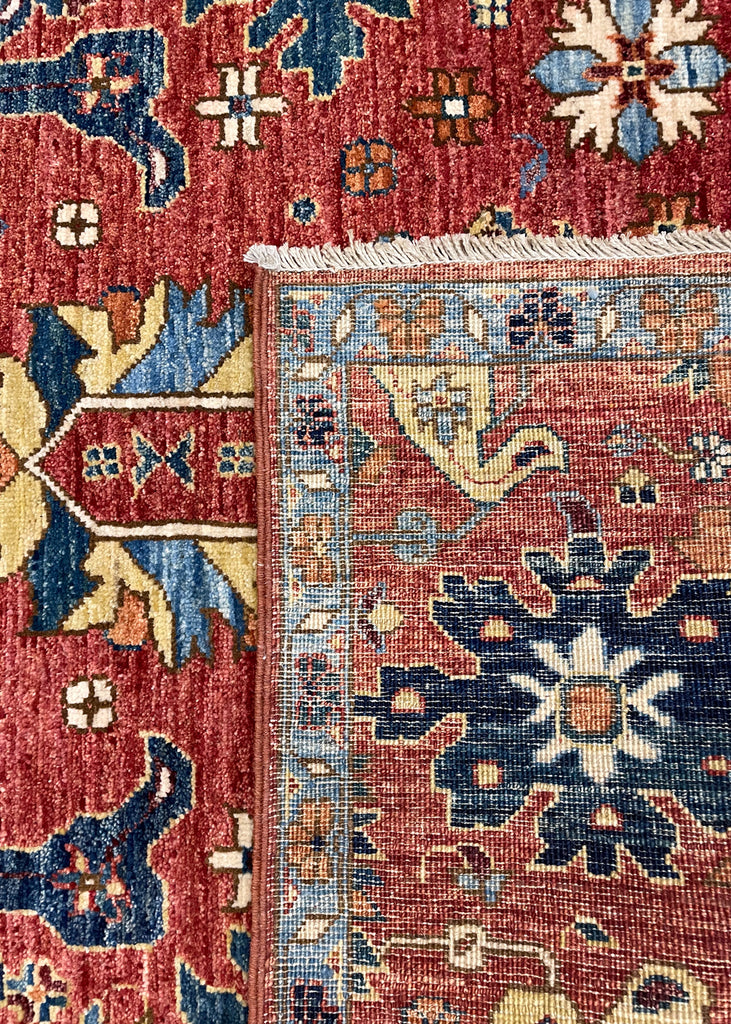 4'2"x5'9" Kurdish Hand Knotted