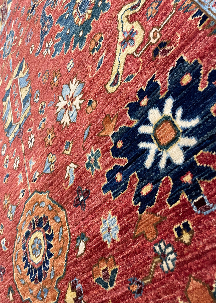 4'2"x5'9" Kurdish Hand Knotted