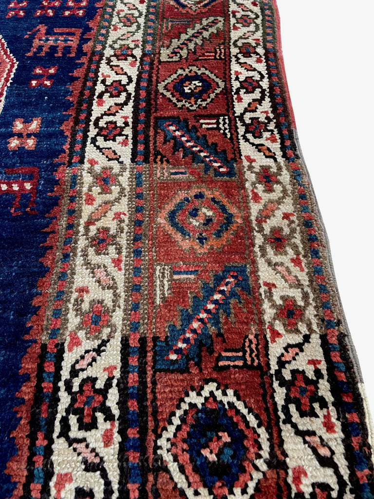 4'2"x5 N.W. Persian Kurdish Hand Knotted