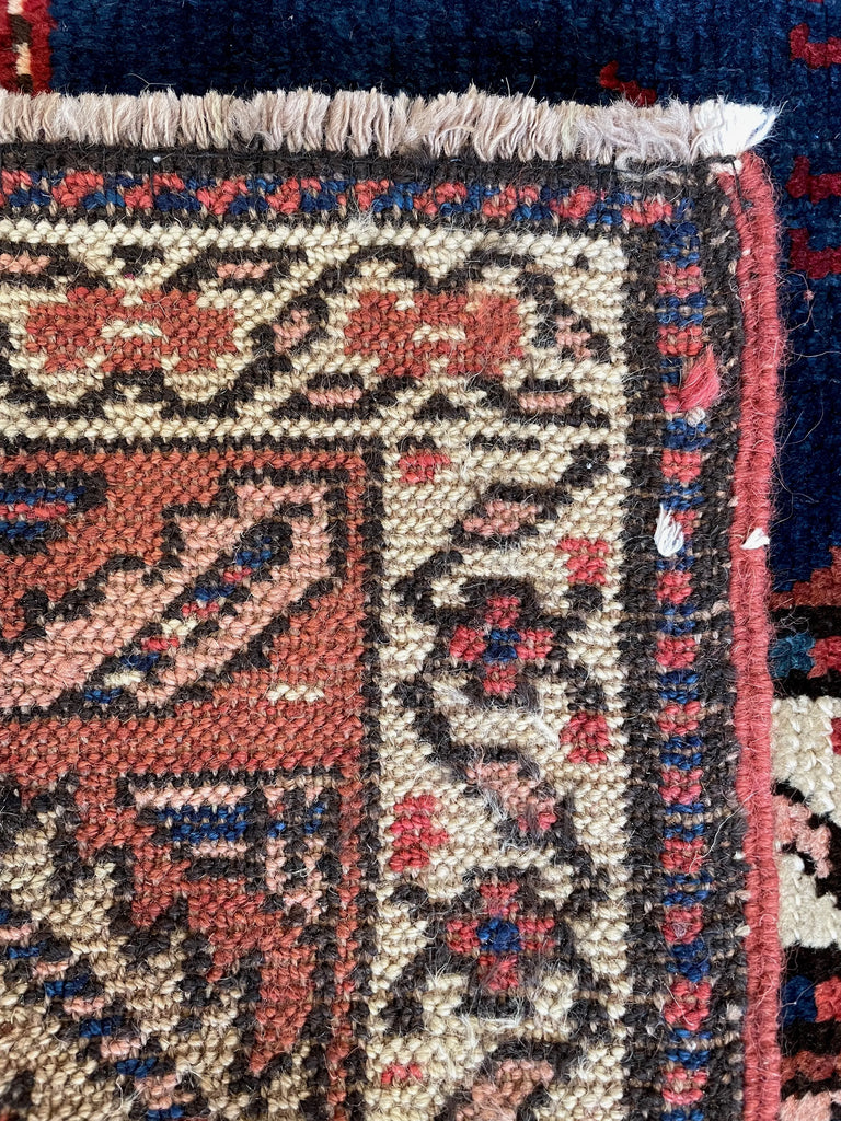 4'2"x5 N.W. Persian Kurdish Hand Knotted