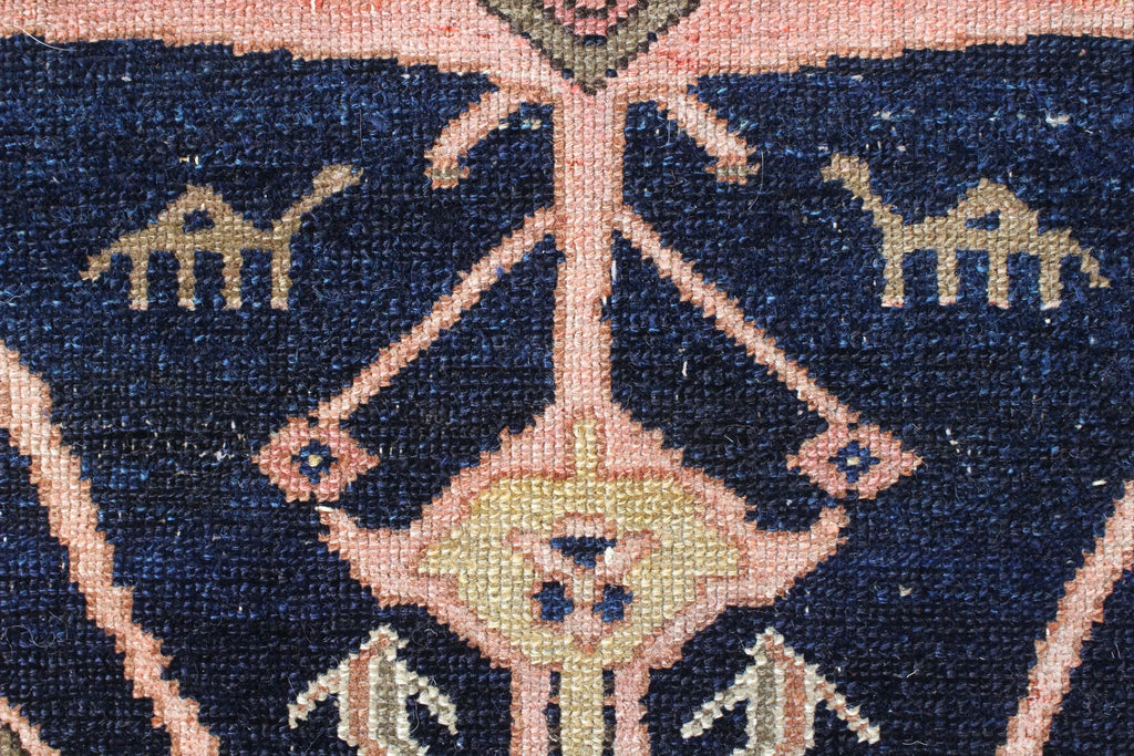 4'2"x6'11" Zanjan Hamadan Hand Knotted