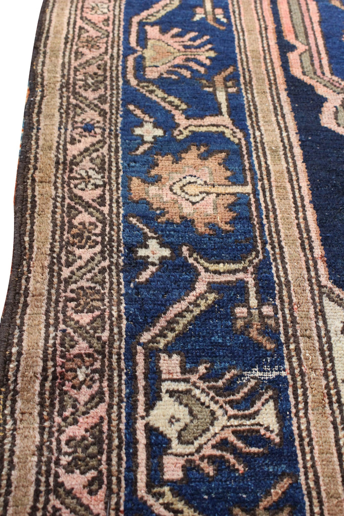4'2"x6'11" Zanjan Hamadan Hand Knotted