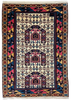 4'2"x6'2" Kabuli Hand Knotted