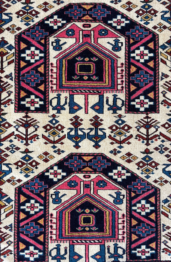 4'2"x6'2" Kabuli Hand Knotted