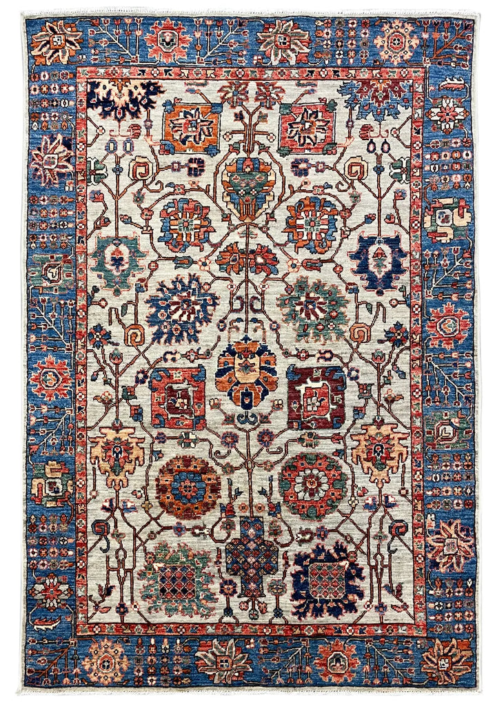 4'2"x6'2" Tabriz Hand Knotted