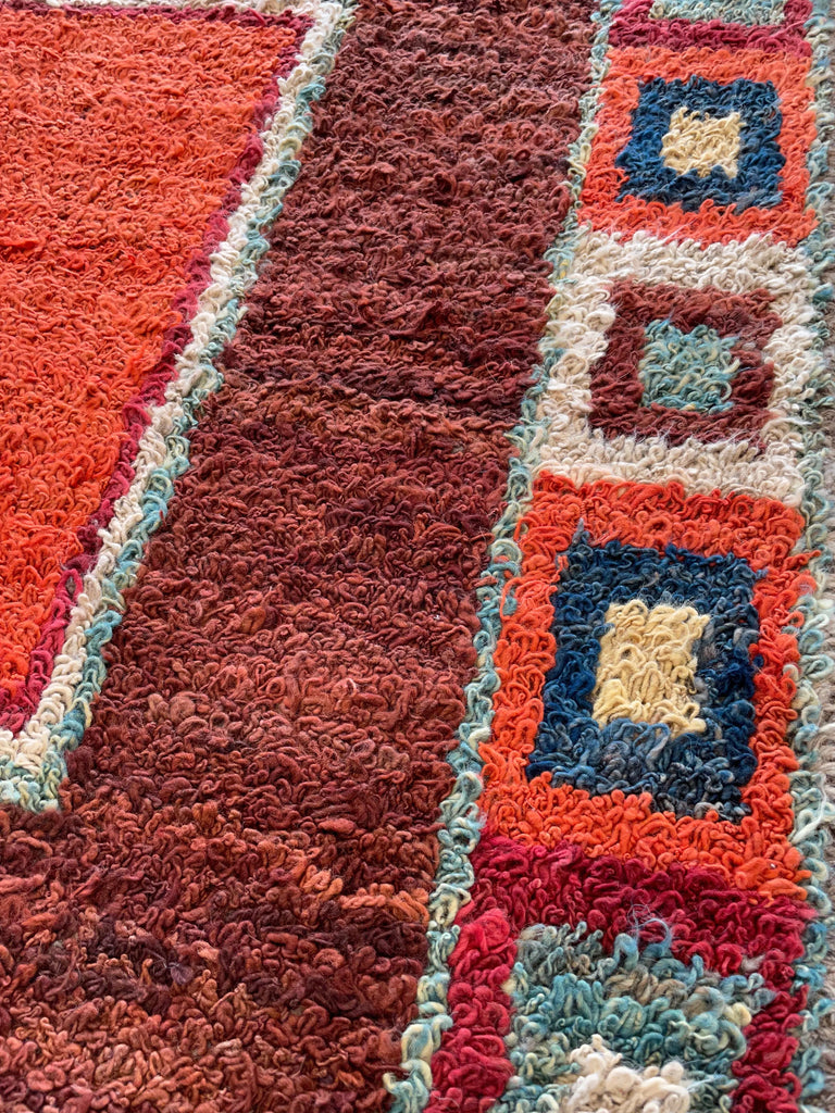 4'2"x6'3" Pashtun Yatak Hand Knotted