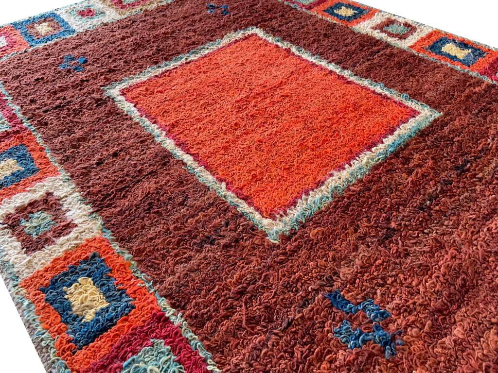 4'2"x6'3" Pashtun Yatak Hand Knotted