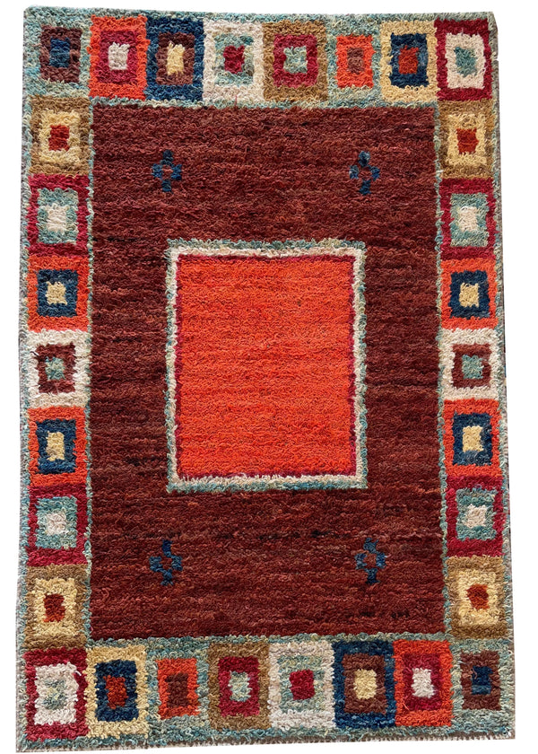 4'2"x6'3" Pashtun Yatak Hand Knotted