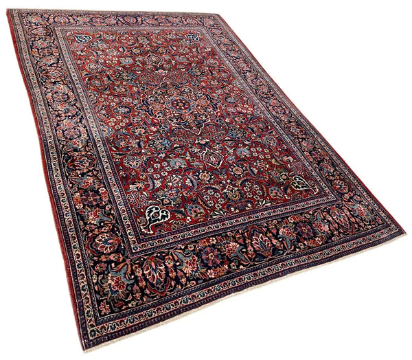 4'2"x6'4" Kashan (s) Hand Knotted