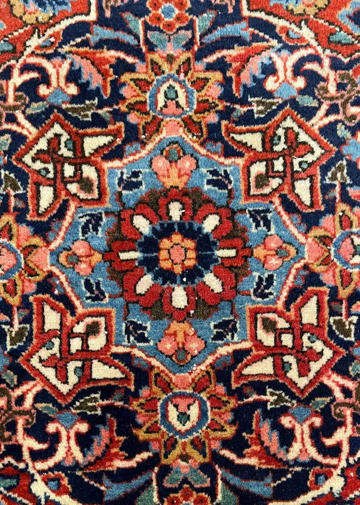 4'2"x6'4" Kashan (s) Hand Knotted