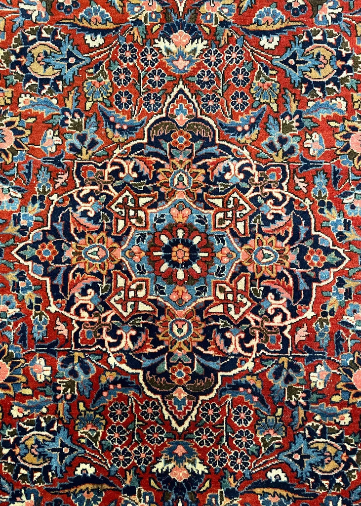 4'2"x6'4" Kashan (s) Hand Knotted