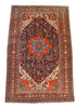 4'2"x6'4" Malayir (s) Hand Knotted