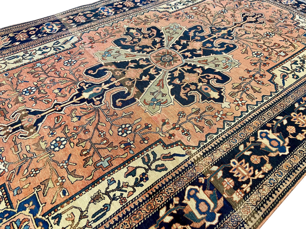 4'2"x6'5" Farahan / Malayir Sarouk (s) Hand Knotted