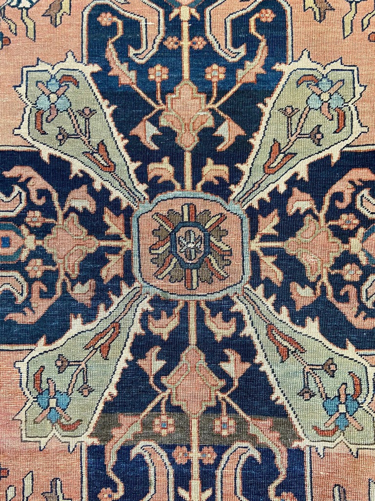 4'2"x6'5" Farahan / Malayir Sarouk (s) Hand Knotted