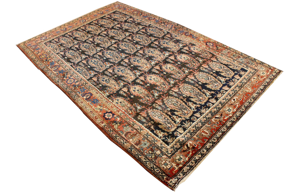 4'2"x6'5" Malayir Hand Knotted
