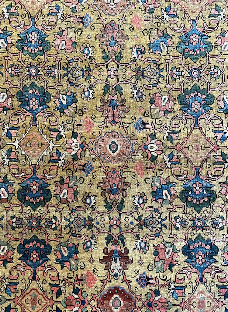 4'2"x6'5" Sarouk Farahan Hand Knotted