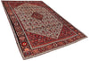 4'2"x6'7" Farahan Sarouk Hand Knotted