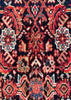 4'2"x6'7" Farahan Sarouk Hand Knotted