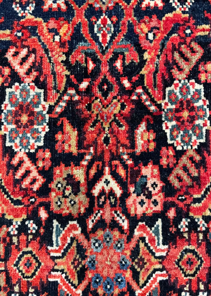 4'2"x6'7" Farahan Sarouk Hand Knotted
