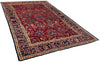4'2"x6'7" "Painted" Kashan Hand Knotted
